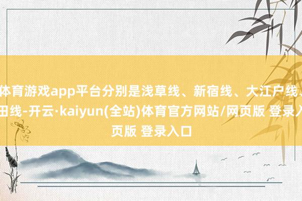 体育游戏app平台分别是浅草线、新宿线、大江户线、三田线-开云·kaiyun(全站)体育官方网站/网页版 登录入口